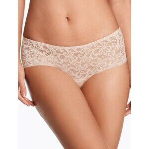 Wacoal Women's All Dressed Up boyshort Panty, Naturally Nude, Large NWT
